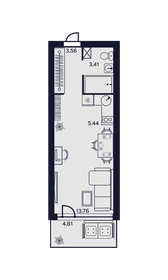 Квартира 31 м², 1-комнатные - изображение 1