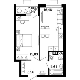 43,9 м², 1-комнатная квартира 9 287 430 ₽ - изображение 64