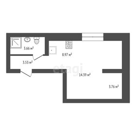 Квартира 34,6 м², студия - изображение 2