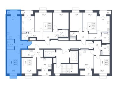 Квартира 48,7 м², 2-комнатная - изображение 1