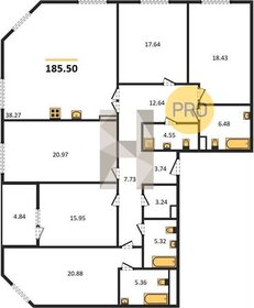 Квартира 185,5 м², 5-комнатная - изображение 1