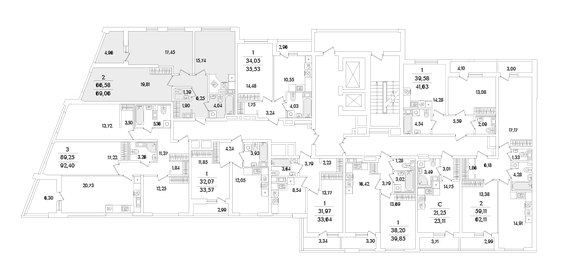 76,2 м², 2-комнатная квартира 18 956 880 ₽ - изображение 26