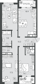 135 м², 3-комнатная квартира 20 800 000 ₽ - изображение 88