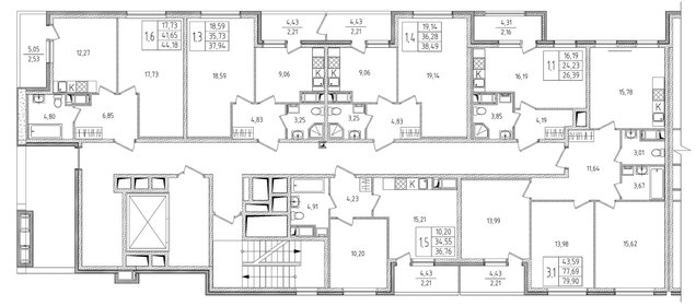 37,9 м², 1-комнатная квартира 6 260 100 ₽ - изображение 14