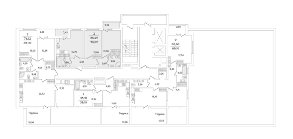 55,8 м², 2-комнатная квартира 11 100 000 ₽ - изображение 118