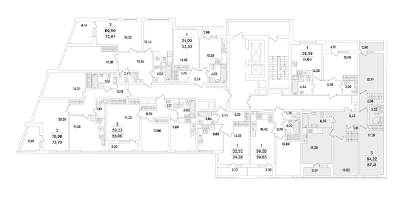 Квартира 87,4 м², 3-комнатная - изображение 2