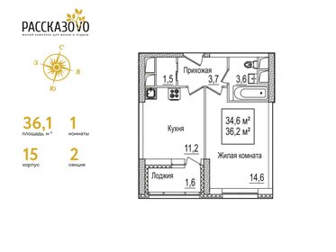 27,9 м², 1-комнатная квартира 8 500 000 ₽ - изображение 70