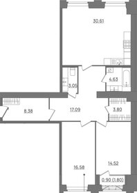 Квартира 99,6 м², 2-комнатная - изображение 1