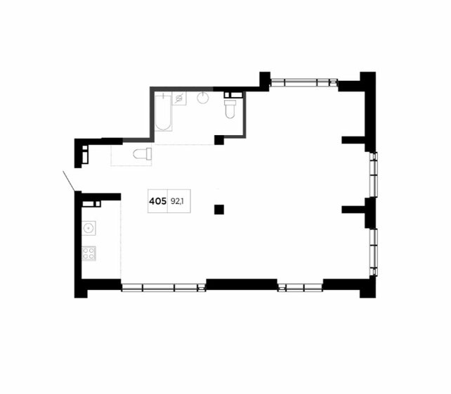 92,1 м², 3-комнатная квартира 25 000 000 ₽ - изображение 1
