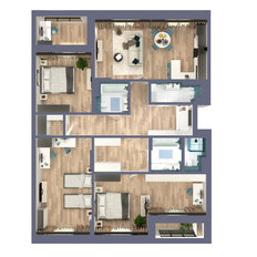 Квартира 121,1 м², 4-комнатная - изображение 4