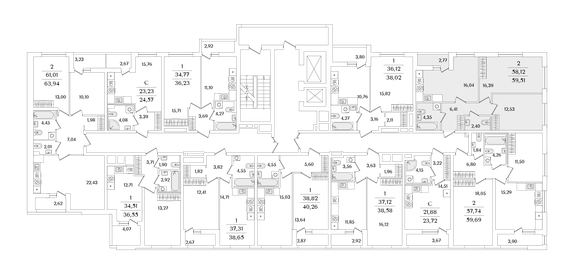 59,1 м², 2-комнатная квартира 8 890 000 ₽ - изображение 2