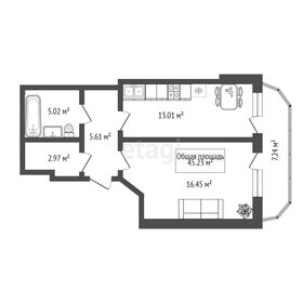 47 м², 1-комнатная квартира 5 600 000 ₽ - изображение 36