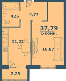 Квартира 37,8 м², 1-комнатная - изображение 1