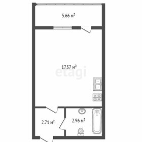 Квартира 23,6 м², студия - изображение 1