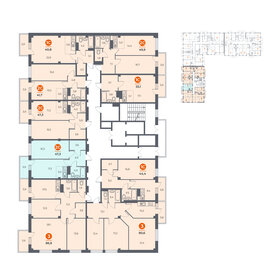 55 м², 2-комнатная квартира 6 300 000 ₽ - изображение 78