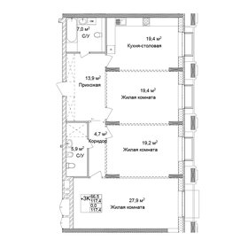 103,3 м², 3-комнатная квартира 26 619 068 ₽ - изображение 17