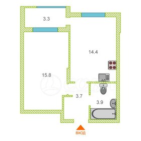 Квартира 40 м², 1-комнатная - изображение 1