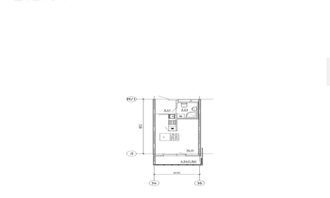 Квартира 27 м², студия - изображение 1