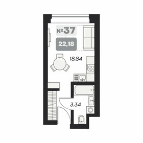 22,2 м², апартаменты-студия 4 740 000 ₽ - изображение 28