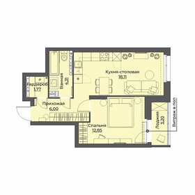 51,7 м², 1-комнатная квартира 13 293 000 ₽ - изображение 30