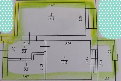 37 м², 1-комнатная квартира 4 047 000 ₽ - изображение 39