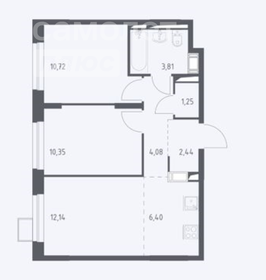 Квартира 51,2 м², 3-комнатная - изображение 2