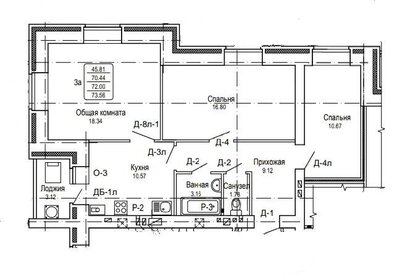 72 м², 3-комнатная квартира 7 200 000 ₽ - изображение 29