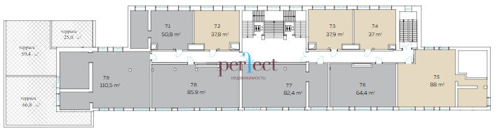 Квартира 37,8 м², 2-комнатные - изображение 2