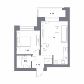 42,2 м², 2-комнатная квартира 10 390 000 ₽ - изображение 1