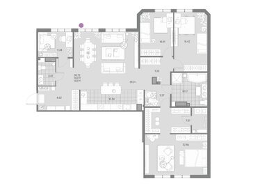 Квартира 163,9 м², 3-комнатная - изображение 2