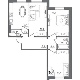 82 м², 3-комнатная квартира 8 899 000 ₽ - изображение 40