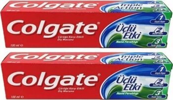 Colgate Üçlü Etki Diş Macunu 2Li Paket 100 Ml