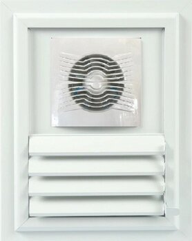 Erfur 25 x 40 Aspiratörlü - FANLI Alüminyum Hareketli Yüzeysel Banyo Wc Menfezi - 25X40