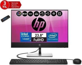 Hp Proone 440 G9 14.Nesil Intel® Core I5 14500T 32Gb Ddr5 256Gb Ssd Fhd 23.8