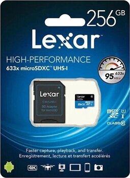 Lexar 633x 256 GB MicroSDXC Hafıza Kartı