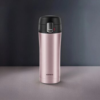 Karaca Pluton Çelik Sızdırmaz Termos Rose Gold 350 Ml