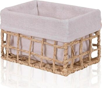 The Mia Braid Hasır Organizer Sepet Naturel 22x14x13 cm