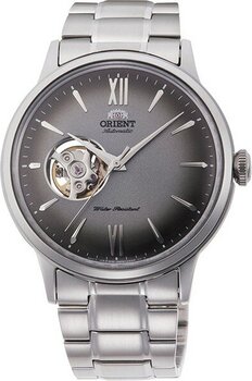 Orient Bambino RA-AG0029N30B Kurmalı Otomatik Çelik Gri Open Heart 41 mm Erkek Kol Saati - tek ebat