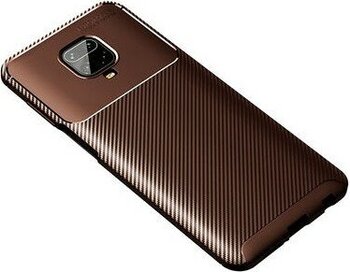 Aksefizz Xiaomi Redmi Note 9 Pro Kılıf Benzersiz Dokulu Güçlü Tutuş Hissiyatlı Tam Korumalı Kapak - Koyu Kahverengi