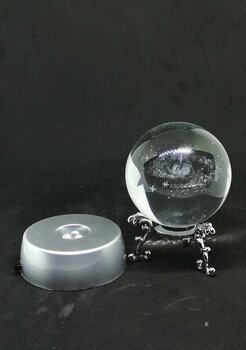 Mobgift Standlı Ve Işıklı Samanyolu Galaxy Işıklı Cam Küre Çok Renkli