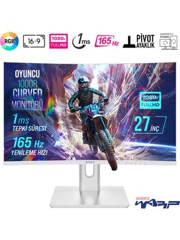 Warp WRP27-165-W 27 inç 1920 x 1080 Oyuncu Monitörü