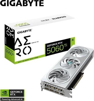 Gıgabyte Geforce Rtx 5060 Ti Aero Oc 16G Gddr7 16Gb 128Bit Dlss 4 Gv-N506taero Oc-16Gd Nvıdıa Ekran Kartı