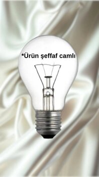 LUX 40W Akkor Flamanlı Ampul 220V Sarı Işık Şeffaf Cam