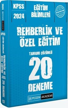 Pegem Akademi Yayıncılık KPSS 2024 Eğitim Bilimleri Rehberlik ve Özel Eğitim 20 Deneme