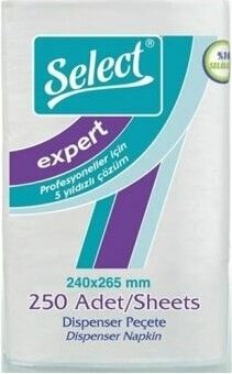 Select Dispenser Peçete 250 Yaprak x 18 Adet