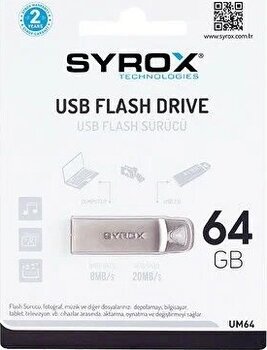 Syrox UM64 64 GB Beyaz USB Bellek