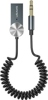 Livx Usams Bluetooth Receiver USB Aux Wireless Araç Kiti BA01 - Siyah