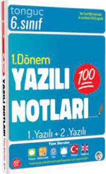 Tonguç 6. Sınıf yazılı notları kolektif yazarı tüm dersler 1. dönem 1 ve 2. yazılı Türkçe Tonguç Akademi