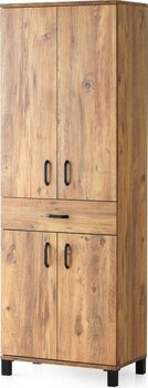 Erezoğulları Mobilya  Ekonomik Mutfak Ofis Çok Amaçlı Dolap 60 x 40 x 180  cm - Ceviz