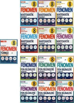Fenomen 8.sınıf Türkçe+Matematik+Fen Fasikülleri (13 Fasikül)